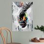 Wallity UV-799 Cuadro Decorativo de Vidrio Templado Multicolor 70 x 100 cm